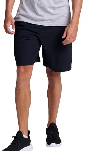 Russell Athletic Mens Cotton & Jogger with Pockets Short, Basic Cotton - Black, Large US