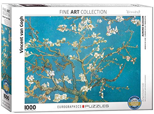 Eurographics Puzzle avec Motif de Branches d’amandiers en Fleurs par Vincent Van Gogh (1 000 pièces)