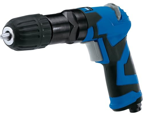 Draper 65138, Storm Force - Taladro de aire reversible compuesto de 10 mm con portabrocas sin llave, color azul