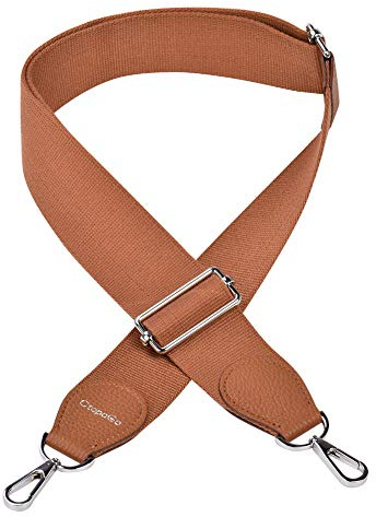 CtopoGo Universal Ersatz Schultergurt Abnehmbarer weicher, gepolsterter verstellbarer Gürtel mit Metall-Drehhaken für Gepäck Duffel Bag Laptop für Gepäck Computertaschen (Gold)