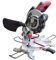 KATSU Tools Troncatrice, troncatrice scorrevole composta KATSU 210mm con lama TCT 24T, tagliatrice multiuso per telai in legno 230V 1700W 101502, Rosso