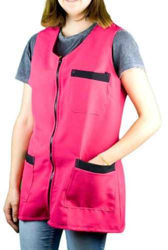 KLOTTZ - Reinigungsschürze für Obst- und Obstgarten für Damen, fuchsia, XXL