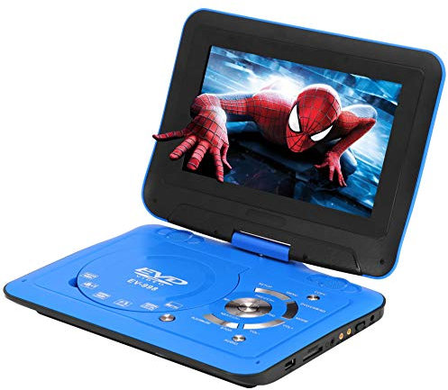 WFGZQ Lettore Dvd Portatile da 9.8con Schermo Orientabile per Supporto Auto SD/USB/CD/Dvd / MP3 / JPEG Batteria Ricaricabile 4 Ore con Telecomando