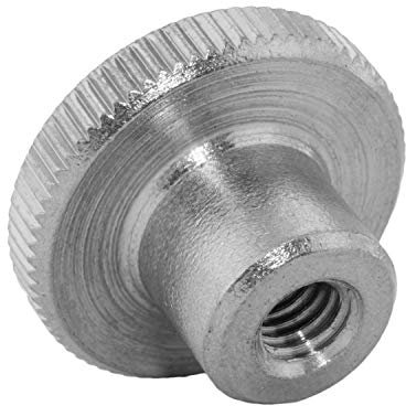 Rändelmuttern hohe Form M2 aus Edelstahl A1 (10 Stück) | DIN 466 - mit gerändeltem Rand - Edelstahlmuttern von MESAROS®