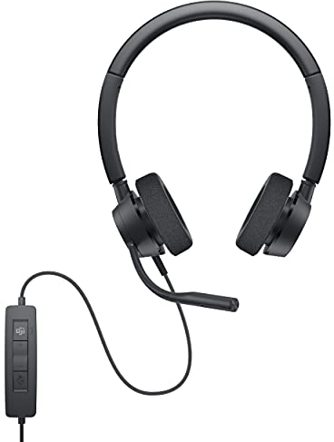 Dell WH3022 Pro Stereo Headset, Black