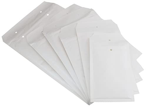 Luftpolstertaschen (weiß) - 3/C - (170 mm x 225 mm) aus Kraftpapier (100 Stück) | Luftpolsterumschläge - Versandtaschen - Luftpolsterversandtaschen - Verpackungsmaterial von MESAROS®