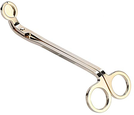 Kerzendochtschneider, Edelstahl Dochtschneider Mode Kerze Herz Clip Kerze Snuffer Docht Trimmer Abdeckung Handwerkzeug Löschen Kerze Docht Trimmer, Passend für Zuhause, Hochzeit Und Party(Gold)