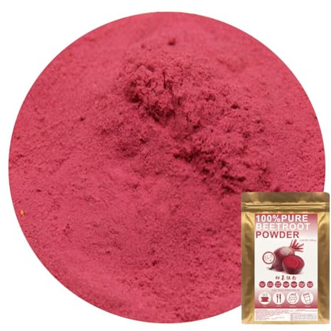 Plant Gift 100% Pure Beetroot Powder 100G/3.25oz 甜菜根粉 Non-GMO Pulver, ohne Füllstoffe, ohne Zusätze, natürliches Rote Beete Mehl, bester Geschmack für Smoothies, Getränke, Kaffee und Backen