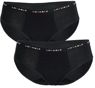 Lovable Slip da Ciclo Mestruale Flusso Medio My First Period Panties Bi-pack Bambine e ragazze x2