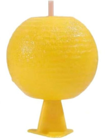 Kexpery Trappole per mosca frutta palla appiccicosa trappola per mosca frutta a forma di agrumi trappola per insetti volanti palla per mosca frutta Hoverfly Gnat (B)