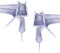 WITEN&NOCK Set di 2 guarnizioni per doccia curve, 70 cm, per doccia circolare, con tubo rotondo e labbro di tenuta allungato per cabina doccia, deflettore d'acqua 5-6 mm