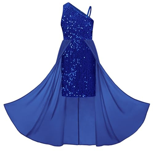 GRACE KARIN Robe à Sequins Asymétrique sans Manches Une épaule pour Petite Fille en Ligne
