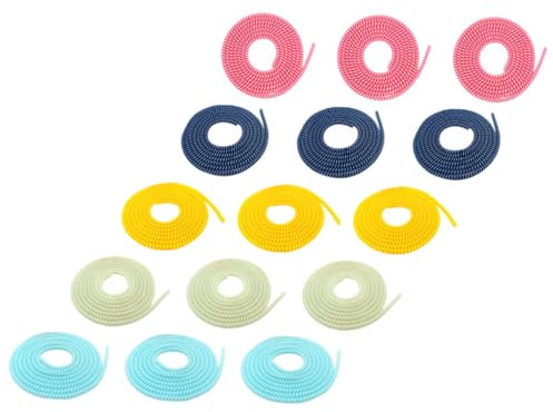 Artibetter 15 Pcs Tpu Cable Sleeves Charger Protector for Data Network Cables Organizer Desk Cord Cover to Protect and Prolong Random Color