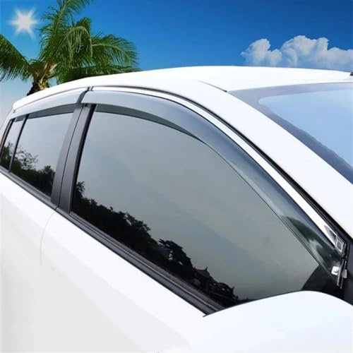 GLILAR Windabweiser Kompatibel Mit Skoda Für Yeti 5L 2009 2010 2011 2012 2013 2014 2015 2016 2017 4 Stück Auto Windschutzscheibe Autofenster Visier Regenabweiser Schutzabdeckung