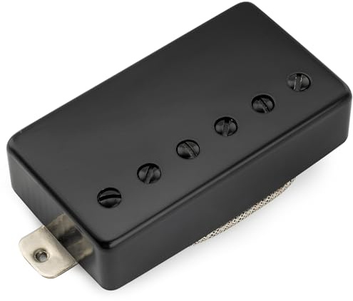 Musiclily Pro LP-CBLA Alnico 5 Humbucker Steg Tonabnehmer 8,8K Schwarz | für LP Style E-Gitarre