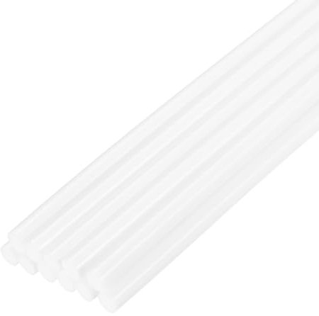 QUARKZMAN Mini Bastoncini di Colla a Caldo per Pistola Colla 7mm x 200mm Bianco Latte 12pz