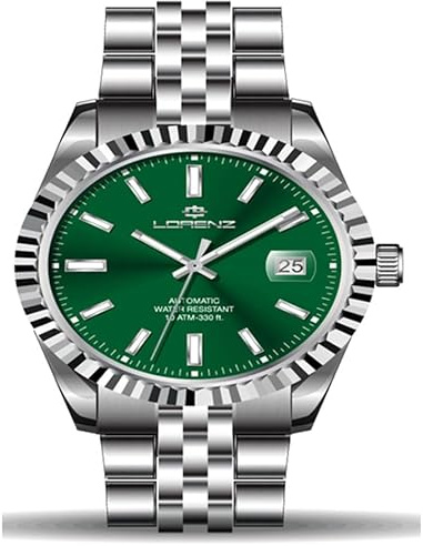 Lorenz Automatic 26128DD - Orologio Uomo in Acciaio inossidabile - Orologio Sportivo Sub 100m
