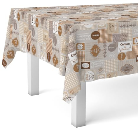 Martina Home Mantel Hule Cuisine Marrón 250X140 CM