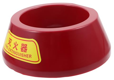 Lurrose Plastic Fire Extinguisher Base Stand for Powder Extinguishers with Stable Floor Mount Space Saving Design for Safe Storage and Easy Access