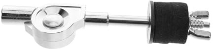 Abrazadera para Platillo de Batería con Brazo Extensible Ajustable, Plata