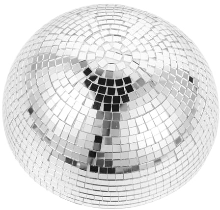 HEMOTON Boule Decorative Exterieur Jardin, Boule de Jardin D'extérieur Miroir Argentée, Sphère Moderne Résistante aux Intempéries pour Terrasse et Maison