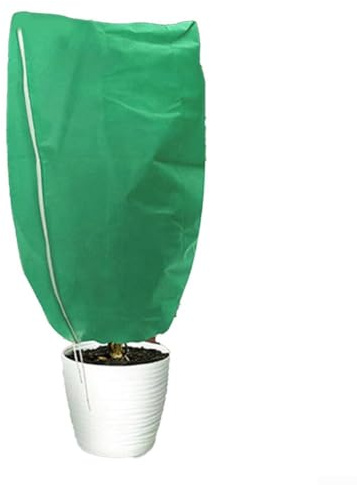 Protection hivernale pour plantes avec housse non tissée, cordon de serrage pratique (300 cm x 300 cm)