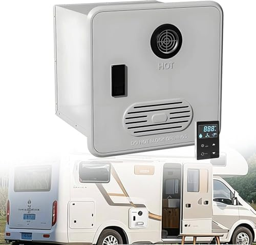 MANYOUYOU Chauffe-Eau Instantané Au Propane pour VR, Contrôleur Multifonction, 12 V CC, Porte De 38 X 38 Cm, 55 000 Btu (3,9 Gal/Min), Compatible avec Tous Les VR White