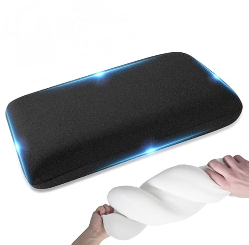 SOMLAW Reisekissen Memory Foam – Ergonomisches Nackenkissen (50x30x10 cm) – waschbar & kompakt – Campingkissen mit Augenmaske,Tragetasche – perfekt für Camping, Auto, Flugzeug, Zug, Hotel