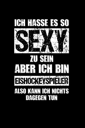 Eishockey: Sexy Eishockeyspieler: Notizbuch / Notizheft für Eis-Hockey A5 (6x9in) dotted Punktraster