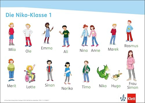 Niko 1: Laut- und Methodenposter (VE 6) Klasse 1 (Niko. Ausgabe ab 2020)