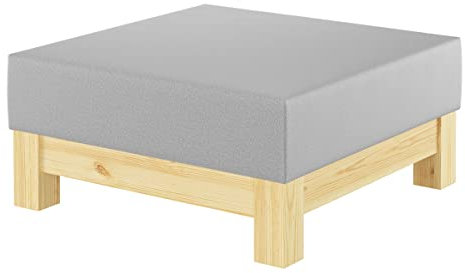 Gemütlicher gepolsterter Hocker für Schlaf- und Wohnzimmer in wählbarer Farbe V-90.71-43Kiefer