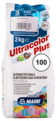 MAPEI ULTRACOLOR PLUS 2kg 100 weiß - zementäre Flexfuge für Fugenbreiten bis 20 mm