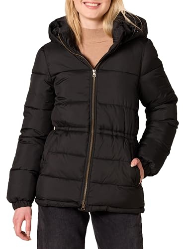 Amazon Essentials Donna Piumino con Cappuccio Invernale Pesante Trapuntato Regolabile in Vita