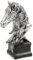 Garneck Horse Statue Horse Bust Sculpture Animal Statue Resin Horse Sculpture Crafts Modern Home Office Decoration Sandstone
