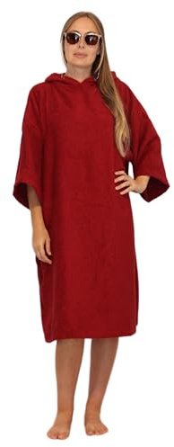 ALLEN & MATE 100% Baumwolle Surf-Poncho mit Kapuze – Oversize Saugstarkes Pool- & Strandtuch Umziehhilfe für Damen & Herren