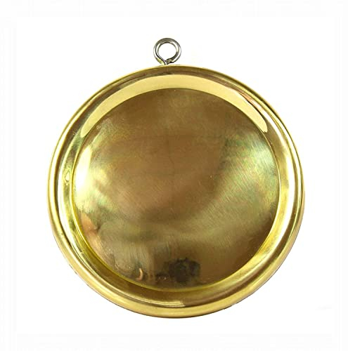 Spiegel for Wanddekoration, Bagua-Spiegel, traditioneller chinesischer Feng-Shui-Spiegel, taoistischer Buddhismus, Messing-Bagua-Feng-Shui-Spiegel, rund, konvex, Heimspiegel, viel Glück, betende Dekor