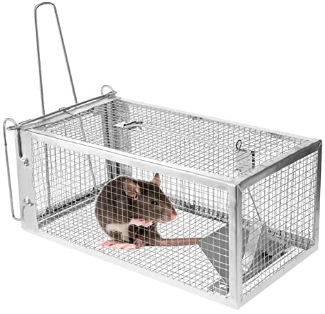 Youyijia Lebendfalle Mausefalle, Rattenfalle Wiederverwendbar, Hochsensitive Lebendfalle Maus, Tierfreundlich, Tierfalle Set Für In- Und Outdoor 10 Zoll