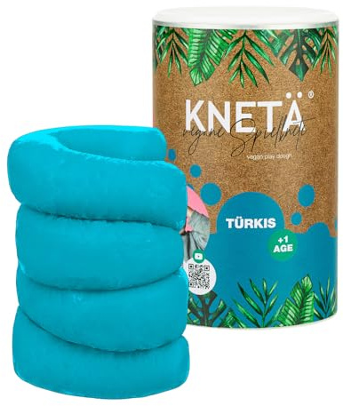 KNETÄ XXL Papierdose (1.000g) - Vegane Spielknete für Kinder ab 1 Jahr I Kita I Kindergarten I Made in Germany (TÜRKIS)