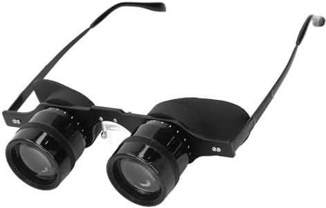 Fernglas Brille für Angeln, Tragbare Freihändige Fernglasbrille mit 3-fachem Vergrößerung für Vogelbeobachtung, Sport, Konzerte, Theater, Oper, TV, Sehenswürdigkeit usw