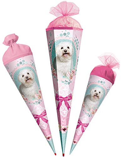 komplette Füllung - Circa 200 Teile - für Schultüte - süßer Welpe - Hund - mit Holzspitze - 6 eckig - für ALLE Zuckertüte - Roth - Jungen Mädchen - Hü..