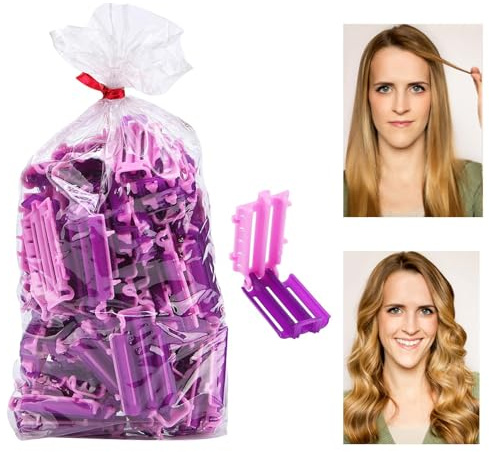 Derwrtup papiljotter clips, rese varmrullar | 45 x locktänger – volym hår | verktyg styling locktång permanent stång, frisör permanent locktång för resor