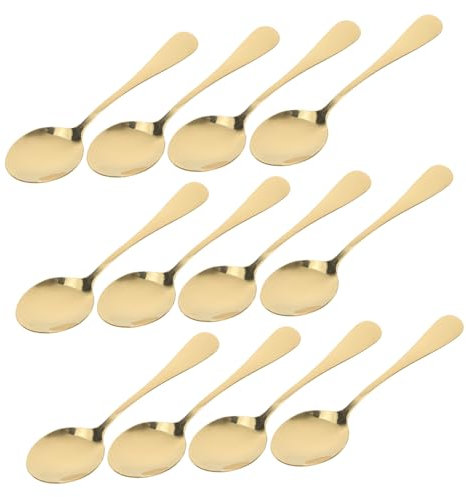 Gatuida 12piezas Cucharas Doradas Acero Inoxidable Aptas Para Lavavajillas Cucharas Para