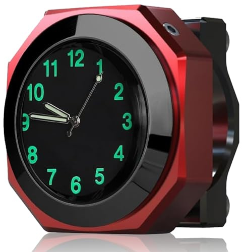 Motorraduhr,Motorraduhr für Lenker Wasserdicht,Fahrraduhr für Lenker,Digitaluhr Lenkeruhr,Motorrad Lenkeruhr,Lenkeruhr Motorrad,Motorrad-Uhren,Lenkerhalterung Uhr für Motorräder Elektrofahrzeuge