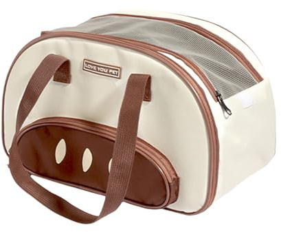 Pasdrucn Flugtasche Für Hunde & Transportbox Katze, Hundetasche Für Kleine Hunde 7.5kg, 7.5 Kg Faltbare Transportbox Katze Mit Schulterriemen, Faltbare Katzentransportbox Mit Reißverschlusstasche (B)