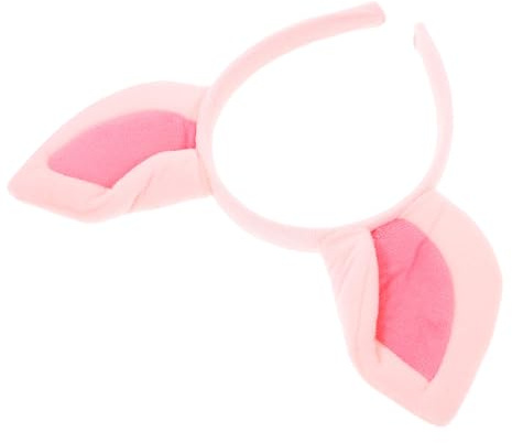 BESPORTBLE Super Pig Ear Headband Halloween Animal Cosplay Pink Puppy Ear Headwear Fancy Dress up Hair Stage Performance Prop schweineohren haarreif(Pink)