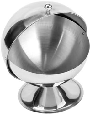 BESTYASH Sucrier Sphérique Réversible En Acier Inoxydable Alimentaire 300 Ml Brillant Cuisine Maison Restaurant Organisateur De Condiments Et Pots à Sucre Design Moderne