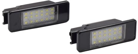 Yoegerery 2 PZ LED Licenza Numero Targa Luce Per Peugeot 106 1007 207 307 308 3008 406 407 508 607 12V Luci Targa per Citroen C2 C3 C4 C5 C6 C8 DS3