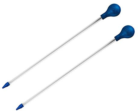 Mobestech 2 pièces Tube de Nourrissage pour Polypes Acrylique Distributeur Liquide Engrais pour Aquarium Marin Récif Corallien Lot