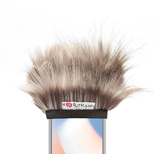 GUTMANN Mikrofon Windschutz für iPhone 17, 17 Pro, 17 Pro Max, Air, Handgefertigt in Deutschland Modell Koala