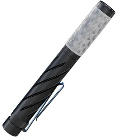 MARCBUSE Lampe de poche compacte rechargeable par USB 3 couleurs LED pour le camping, la randonnée, les urgences, facile à utiliser, étanche